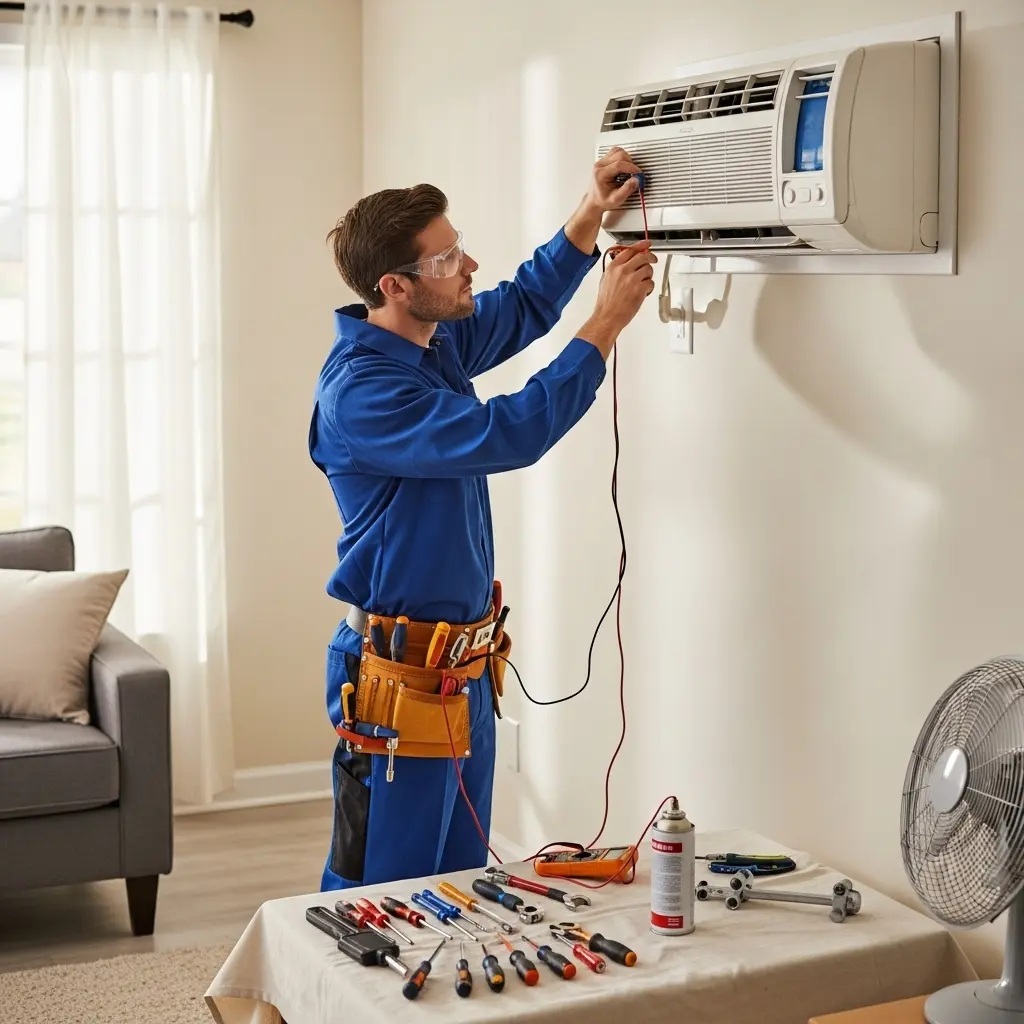 Çamlıdere Fujitsu Fujitsu klima gaz dolumu ve bakım – Enerji verimliliği artırıldı. - Teknik servis örneği
